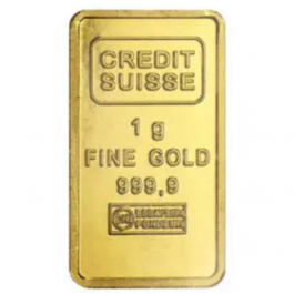 Credit Suisse 1 Gram 24 Carat Gold Bar – Affordable Investment in Pure Gold