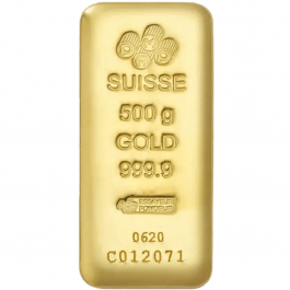 Credit Suisse 500 Gram 24 Carat Gold Bar
