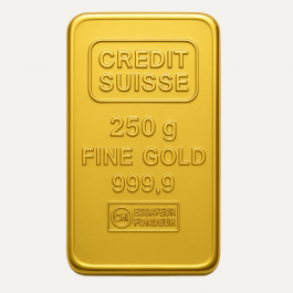 Credit Suisse 250 Gram 24 Carat Gold Bar