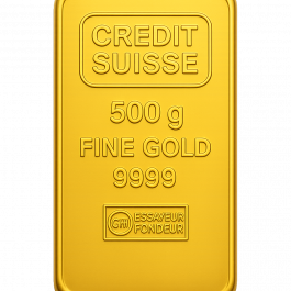 Credit Suisse 500 Gram 24 Carat Gold Bar – Available in Sets of 1, 5, 10, 20 & More