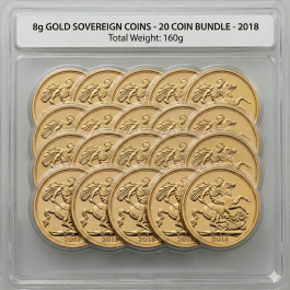 Sovereign Gold Coins – 8g × 20 Coins or More (Call for Quote)