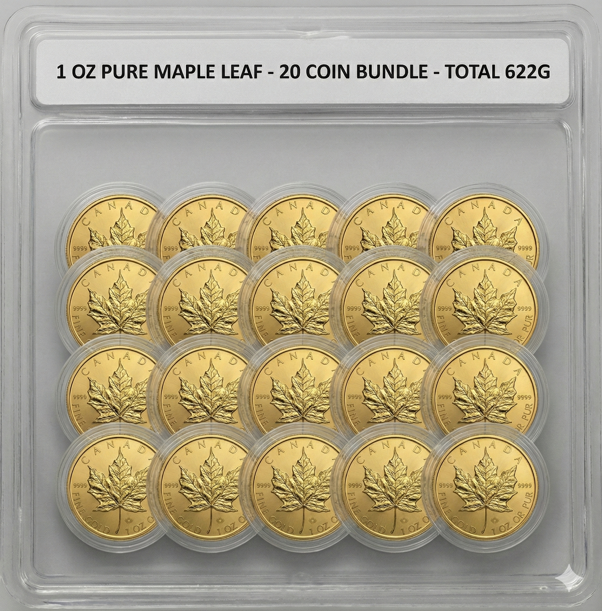 Maple Leaf Gold Coins – 1oz (31.1g) × 20 or More | 24ct Pure Gold (Call for Quote)