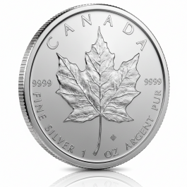 1oz Silver Maple Leaf Coin | 31.1g | 999.9 Fine Silver