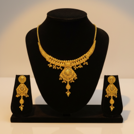 Traditional Gold Necklace Set | 30.2g