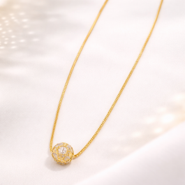 22 Carat Gold Chain with Designer Pendant – 4.5 Grams | Lightweight Elegant Daily Wear