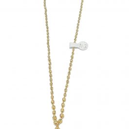 22 Carat Gold Beaded Chain Necklace – 11.3 Grams | Elegant Traditional Design